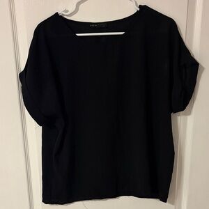 SHEIN Elegant Black Blouse
